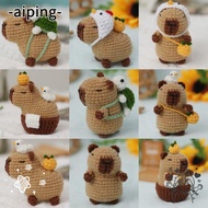AIPING Crochet Stuffed Animal Kit, with Crochet Hooks Handmade Capybara DIY Crochet Kit, DIY Set Beg