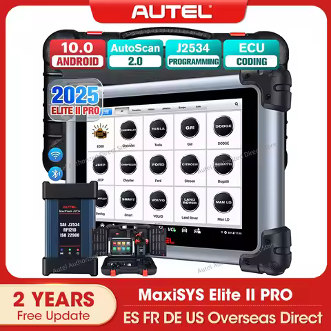 Autel MaxiSys Elite II PRO Diagnostic Scanner J2534 Programming & Coding Tool, 38+ Resets Active Tes