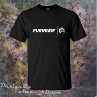 Mens Clothing Evinrude Logo Black Color Tshirt
