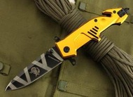 【現貨】金色戰鬥機 小刀 綁腿軍刀 叢林刀 砍刀 日本刀