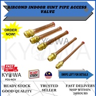 AIRCOND INDOOR ACCESS VALVE (1/4", 3/8", 1/2", 5/8",3/4") R410a R32 R22 R134a connection Copper Tube