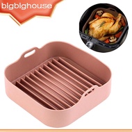 【Biho】1/2/3 Silicone Air Fryers Pot Air Fryers Oven Accessories Pizza Basket Baking Tray