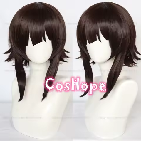 Megumin Cosplay Wig Brown Wig Cosplay Anime Wigs Heat Resistant Synthetic Wigs