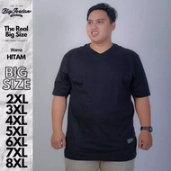 Jumbo T-shirt / Bigsize Vneck T-shirt Original Big Jordan 3xl 4xl 5xl 6xl 7xl 8xl Oversized Jumbo T-