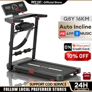 MY-HI Q8Y Inclination Treadmill Multi-Function Machine Foldable APP Connection (16km/5HP)