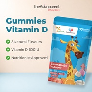 Kids Vitamin D+ Gummy 600 IU - Vitamin D3 for Kids Immunity & Bone Growth - 30 Gummies [Youvit x the
