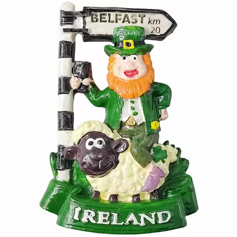3D Belfast Ireland Fridge Magnet Gift Souvenir Resin Refrigerator Magnetic Sticker Collection Home D