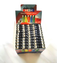 (1 box 50pcs) NYC Electronic Refillable Press Lighter