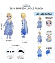 Franco 兒童寢具超柔軟毛絨擁抱枕頭夥伴,迪士尼冰雪奇緣 2 Elsa