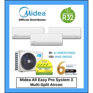 [SUPPLY ONLY] Midea AE Pro System 3 Aircon, 3x MSEID-09(S) &amp; 1x MAE-3M21D [NO WiFi Control]