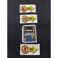 STICKER EMBLEM DONT STEP TOUCH FHOTO TIMBUL 3D