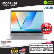 Asus Vivobook S14 OLED Laptop (M3407K‑ASF156WS) AMD Ryzen AI 7 350 | AMD Radeon Graphics