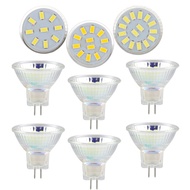 หลอดไฟสปอร์ตไลท์ GU4 MR11 AC DC 12V 24V 5733 5730 SMD 2W 3W แทนที่ไฟฮาโลเจน10W 20W เทียบเท่ากับชิป9 12 15 LED