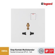 Legrand Obria Multi Standard Socket - Universal Socket 2P+E - 16A