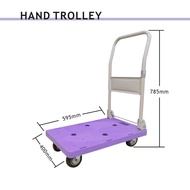 Foldable trolley Hand Platform Heavy Duty Folding Trollies Household/Warehouse 120KG PURPLE {SG Store}