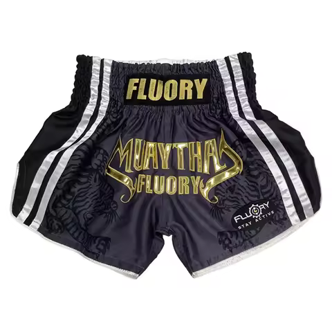FLUORY MTSF98 MMA Fighting Muay Thai Shorts Boxeo Boxer Training Sports High Quality Kick Boxing Fit