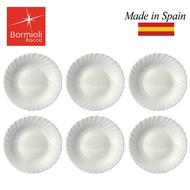 Bormioli Rocco 6pcs 27cm Prima Dinner Plates Set Opal White Dinnerware