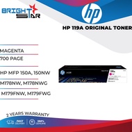 HP 119A ORIGINAL TONER / MAGENTA / 700 PAGE / HP MFP 150A 150NW M178NW M178NWG M179FNW M179FWG /
