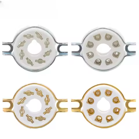 10PCS Chassis Mount 8 Pin K8A Octal Ceramic Tube Sockets for KT88 KT66 6SN7 5AR4 GZ34 5881 6V6 5U4G