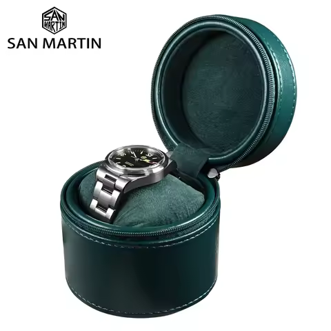 San Martin Leather High-end Portable Watch Box Small Travel Storage Box Gift Box Display Package Box