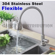SUS304 304 Stainless Steel Flexible Pipe Kitchen Sink Basin Top Faucet Water Tap 2350.1
