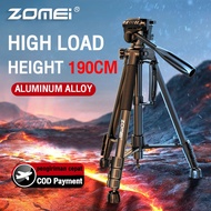 Zomei Q188 190CM Camera tripod Aluminum Alloy with 3-Way Pan Tilt Head up to 8kg Load Capacity for V