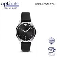 [Aptimos] Emporio Armani Adriano AR11287 Black Dial Men Quartz Leather Strap Watch