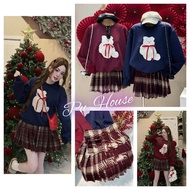 Puhouse (PLEASE: Message Shop before ordering)_Wool felt set with 2m checkered pleated cv