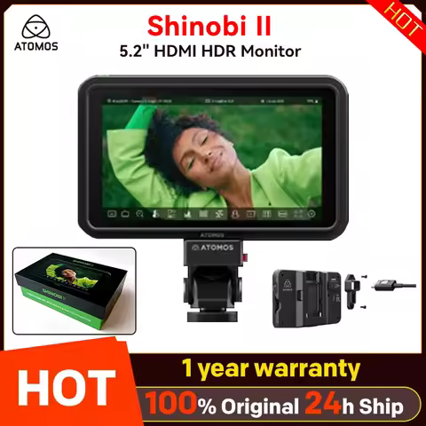 Atomos Shinobi II 5.2 HDMI HDR Monitor 1500nit HDMI 4K HDMI Cable Compatible and HD video input Atom