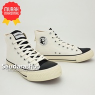 Sepatu Warrior POSEIDON White HC / Sepatu Warrior POSEIDON Putih HIGH