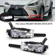 Car Foglights For Lexus NX200T NX300 2018 2019 led Fog Light DRL Fog Lamp front bumper headlight fog