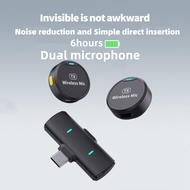 M1 lavalier microphone wireless 2 in 1 live microphone outdoor button MIC recording microphone mikro