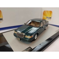 GLM 1 43 Lincoln Town Car 4-Door Deluxe Car Model Lincoln Town Car 1997 Metallic Green