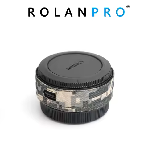 ROLANPRO Camera Lens Coat Camouflage Cover For Canon EF-EOSR Adapter ring Lens Protection Sleeve For