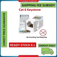 CAT6 RJ45 Keystone Jack Module Tool-Less No Punch Down Tool Required Keystone Jack for Wall Faceplat