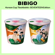 [BIBIGO] Korean Cup Tteokbokki – SEVENTEEN Edition 108g (Original / Cheese / Rose)