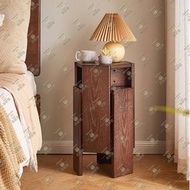 尚野家 - 免安裝組合型實木凳【標準款|含2張實木凳】家用可疊加六角凳 客廳沙發邊幾 簡約可疊放餐桌凳 木頭板凳 實木秩序凳幾何凳 臥室床頭櫃茶几 中式化妝凳（胡桃色） - HG3243-BR