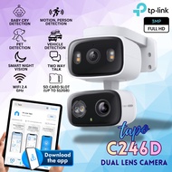 [Hot Buys] TP-LINK Tapo C246D WiFi CCTV Camera | Indoor/Outdoor Dual Lens Pan/Tilt Security Camera