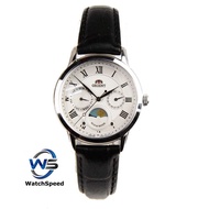 Orient RA-KA0006S Quartz Classic Sun Moon Black Leather Ladies Watch