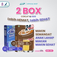Flyon Milk Box Package Contains Package = 1 Box Flyon Chocolate + 1 Box Flyon Kids Blueberry - Flyon