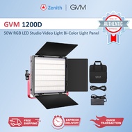 GVM 1200D 50W RGB LED Studio Video Light Bi-Color Light Panel