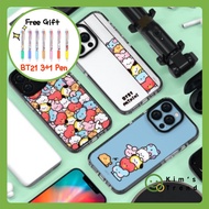 [BT21 Official] Line Friends BTS Apple iphone Samsung Galaxy BT21 Minini Clear Line Phone Case (Cooky, Tata, Chimmy, Koya, Mang, Shooky, RJ)