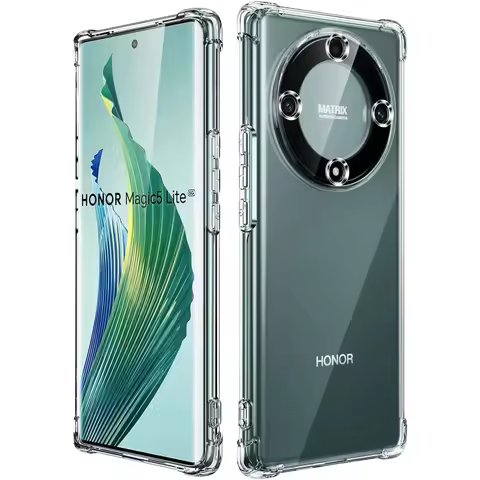 Airbag Shockproof Transparent Silicone Case For Honor Magic 3 4 5 6 7 Pro Lite Ultimate X7 X8 X9 X8A