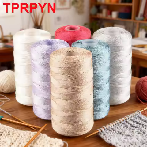 1Pc 100g 1.5mm Thin Ice nylon Yarns For Crochet diy bag shoes hat hollow Yarn light weight Thread Cr