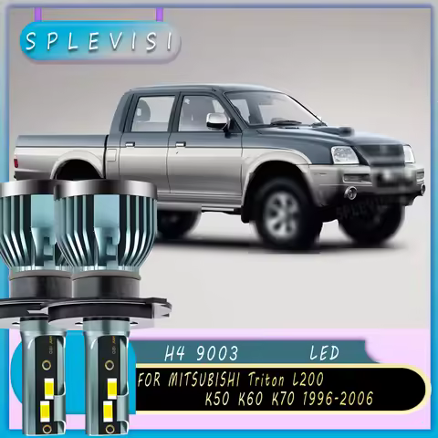 Easy to Install Headlight High Low Beam waterproof IP68 For MITSUBISHI Triton L200 K50 K60 K70 1996 