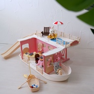 Koala Ocean Restaurant Cruise-Koala Doll House Ship Koala Town Educational Toys for Children