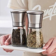 [ Express ] (Stainless Steel Pepper Grinder)Luxury Stainless Steel Handheld Pepper Grinder 150ml Pep