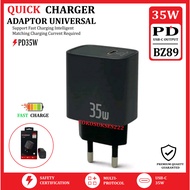 BZ89 USB-C PD 35W Fast Charging Adapter Universal Charger Head For Android