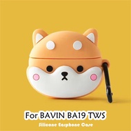 【Discount】 For BAVIN BA19 TWS Case Cute Cartoon Shiba Inu & briquettes Soft Silicone Earphone Case C