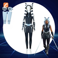Anime Star Wars Ahsoka Tano Cosplay Clothing Full Set Costume Suit For Woman Outfits Battle Uniform 